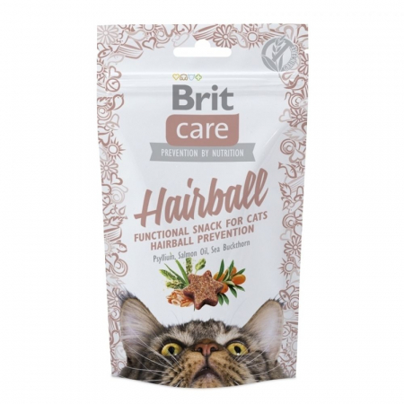 Hrană & Recompense - Recompensa pentru pisici Brit Care Cat Hairball, 50 g