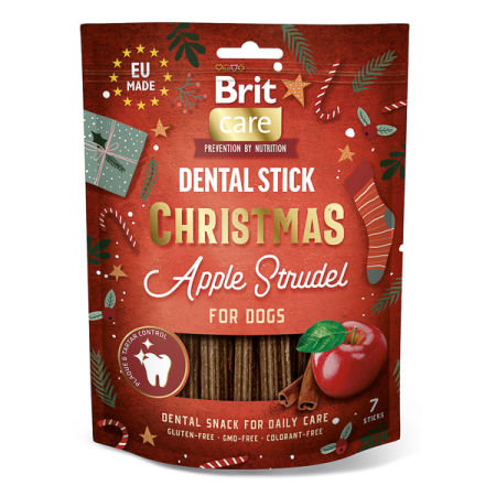 Recompense & Snack - Recompense Brit Care Dog Christmas Dental Stick Apple Strudel 250 g