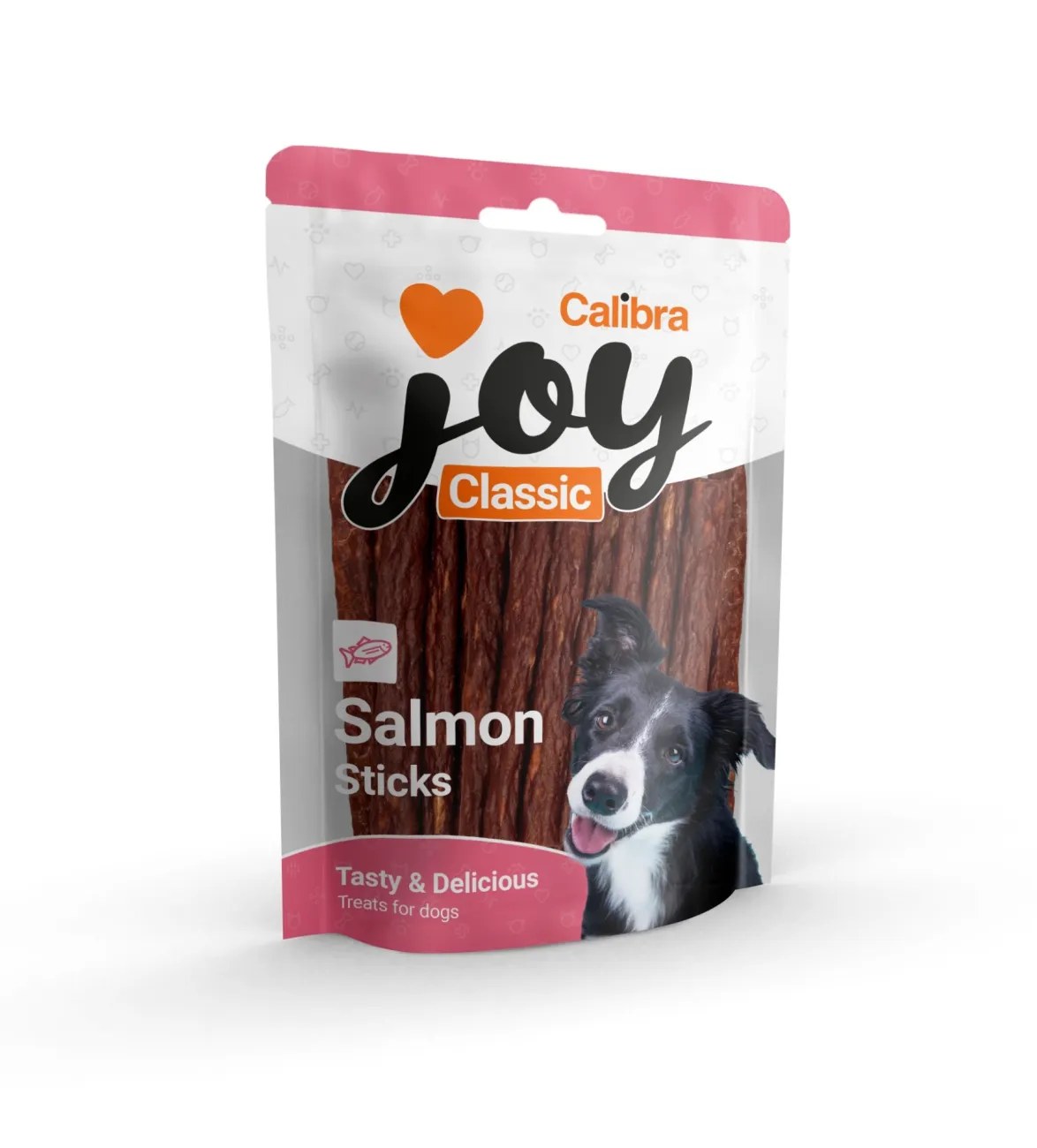 Câini - Recompense pentru caini Calibra Joy Salmon Sticks, 80g