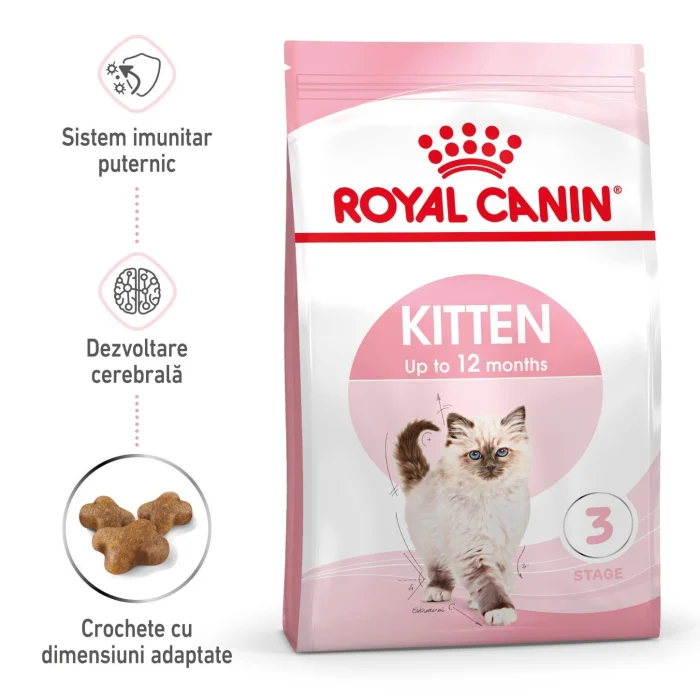 Pisici - Royal Canin Kitten, hrană uscată pentru pisoi, 400 g