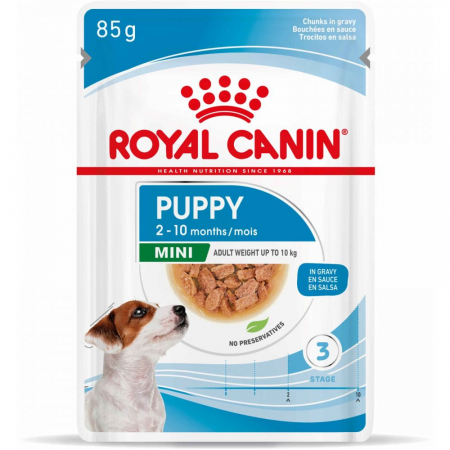 PUPPY SHOP - Royal Canin Mini Puppy hrană umedă pentru câtei, 85g