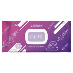Sampon & Servețele umede - Șervețele umede pentru câini și pisici cu Lavandă, 40 buc