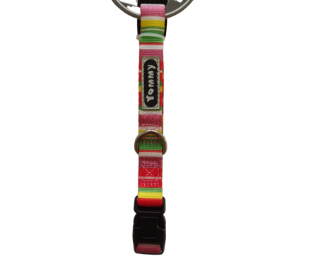 Zgărzi, Lese & Hamuri - Zgardă textilă colorată pentru câini și pisici, 1 cm/20-30 cm