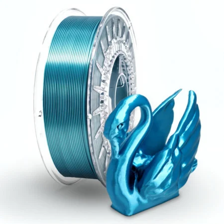 Filament 3D  1.75 mm PLA - Silk Navy Blue Albastru Inchis 800g [3]