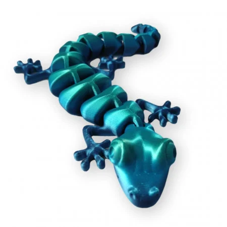 Filament 3D 1.75 mm PLA Silk Rainbow Ocean Albastru Verde 800g [3]