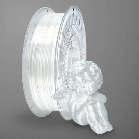 Filament 3D 1.75 mm PLA - Silk White Alb 800g [2]