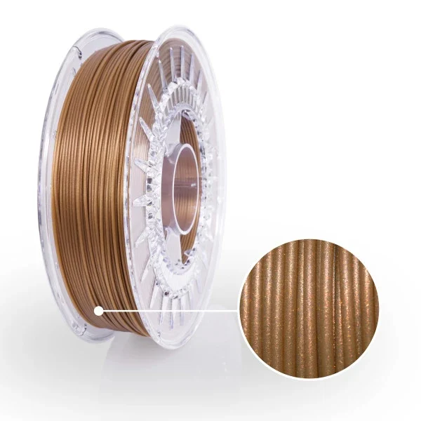 Filament 1.75 3D mm PLA Starter Glitter Bronze Bronz 800g [2]
