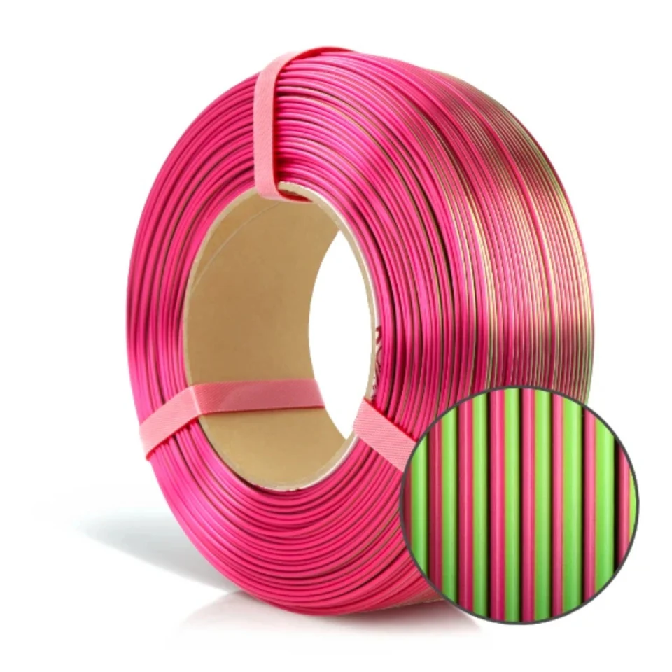 Filament 1.75 mm ReFill PLA Magic Silk Dragon Fruit Verde Fucsia [3]