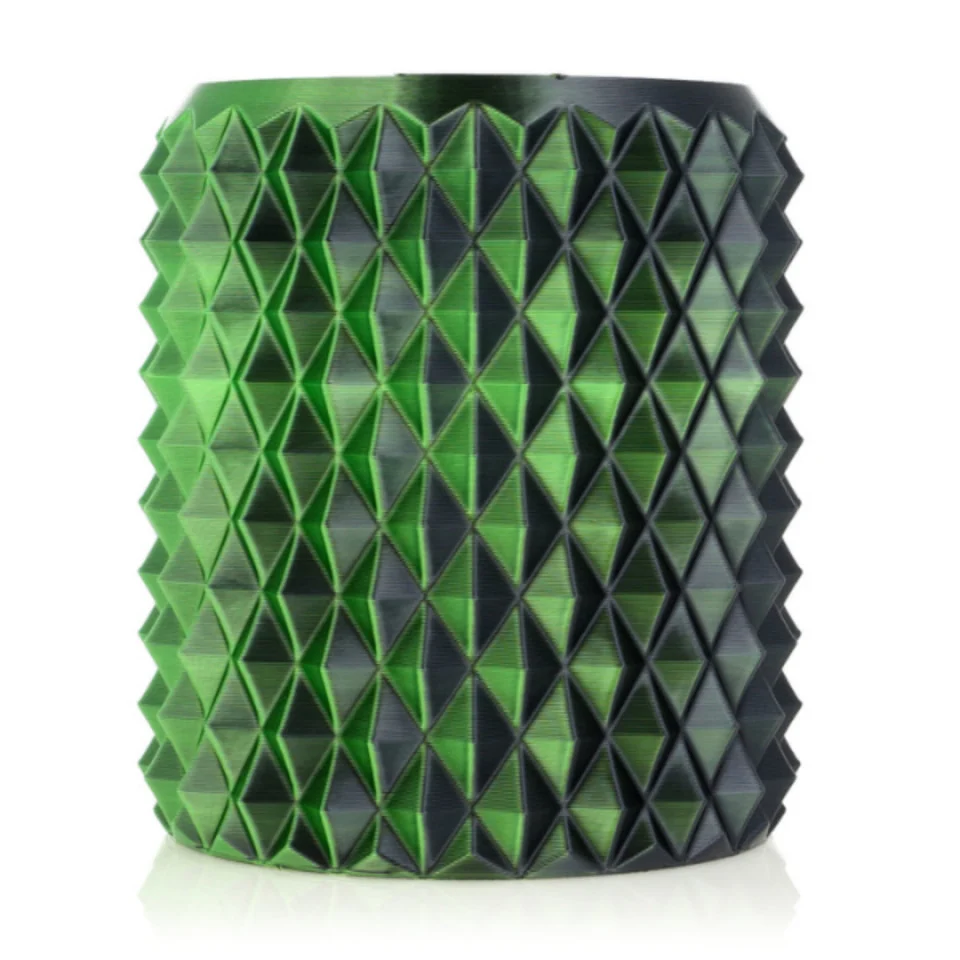 Filament 1.75 mm ReFill PLA Magic Silk Mistic Green Verde Negru 1Kg [2]