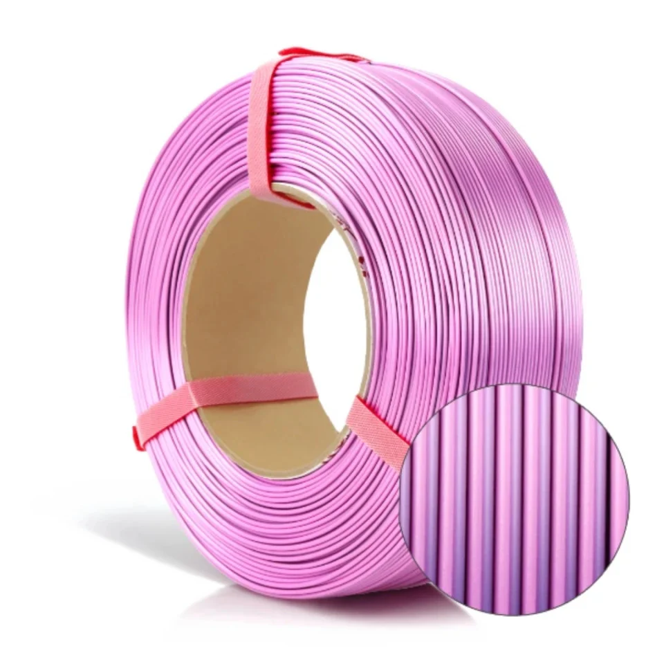 Filament 1.75 mm ReFill PLA Magic Silk Pink Dynamic Roz Violet [3]