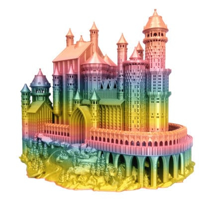 Filament 3D 1.75 mm PLA - Rainbow Silk 800g [2]