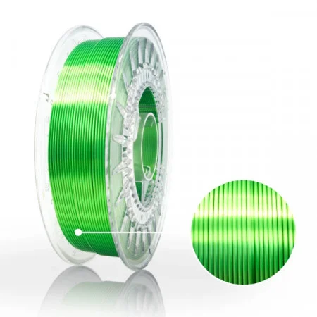 PLA SILK - Filament 3D 1.75 mm PLA - Silk Green Verde 800g