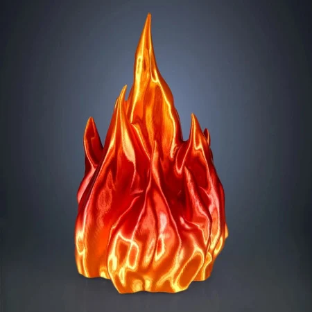 Filament 3D 1.75 mm PLA  Silk Rainbow Fire Rosu Portocaliu 800g [1]