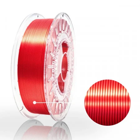 Filament 3D 1.75 mm PLA - Silk Red Rosu 800g