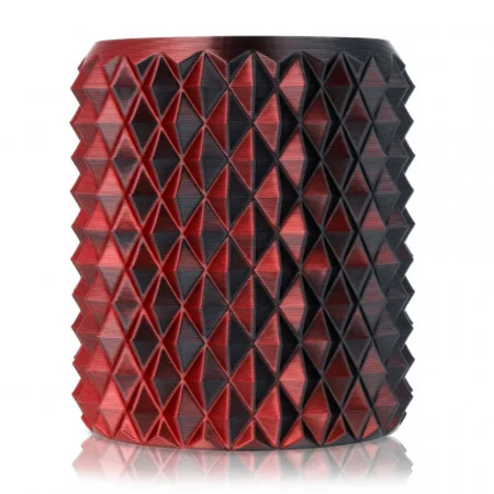 Filament 1.75 mm ReFill PLA Magic Silk Mistic Red Rosu Negru 1Kg [1]