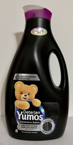 Dero și Balsam - Detergent lichid Yumos Pentru Rufe Negre 42 spalari 2520 ml