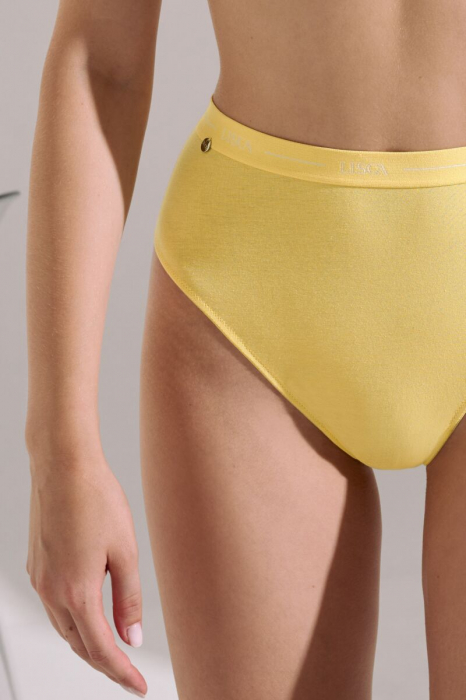 LISCA Chilot brazilian cu talie inalta din bumbac SUNFLOWER [6]