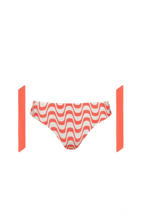 LISCA Slip de baie cu taietura clasica FASHION ICELAND orange [5]