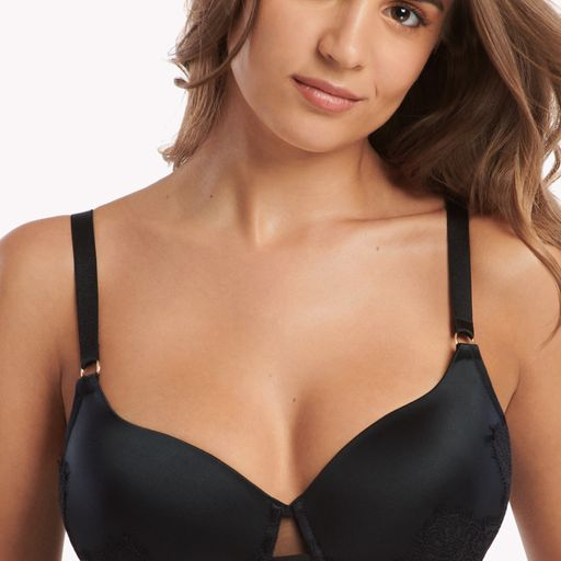 LISCA Sutien din spuma subtire si sustinere DIVA negru/bej [2]