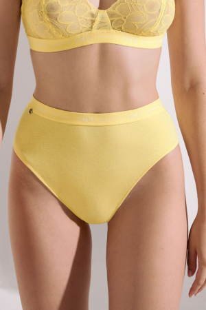 LISCA Chilot brazilian cu talie inalta din bumbac SUNFLOWER [3]