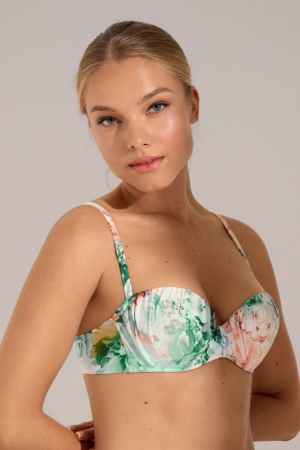 LISCA Sutien cu bretele detasabile si spuma subtire verde JAPAN [5]