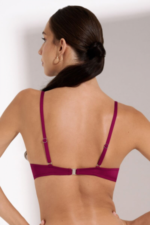 LISCA Sutien de baie bordo cu spuma subtire PALMA [1]