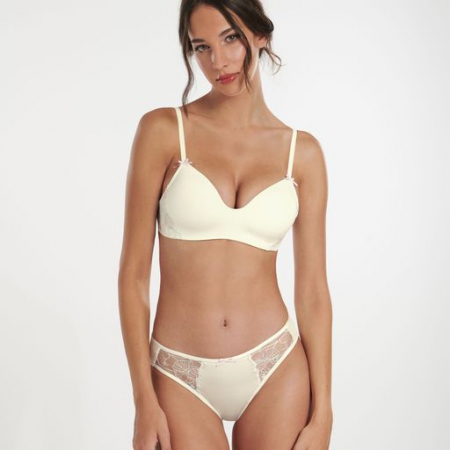 PROMOTII - Sutien tip bustiera fara armatura LIV alb