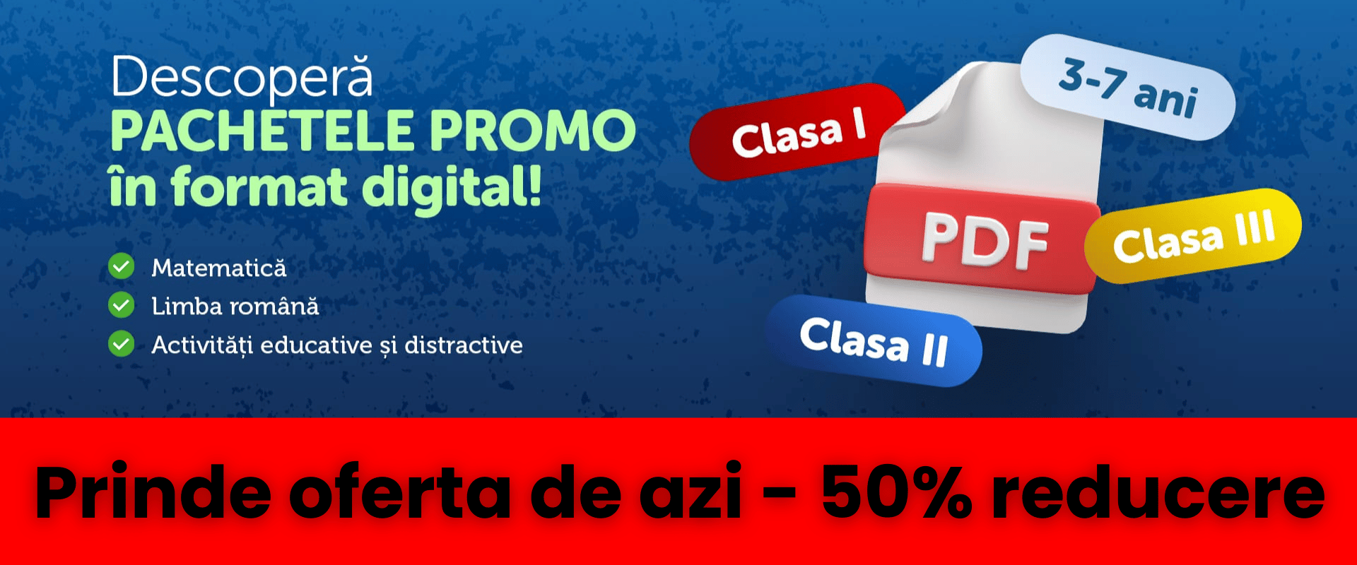 Prinde oferta de azi - 50% REDUCERE