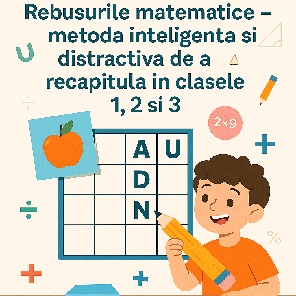 Rebusurile matematice – metoda inteligenta si distractiva de a recapitula in clasele 1, 2 si 3