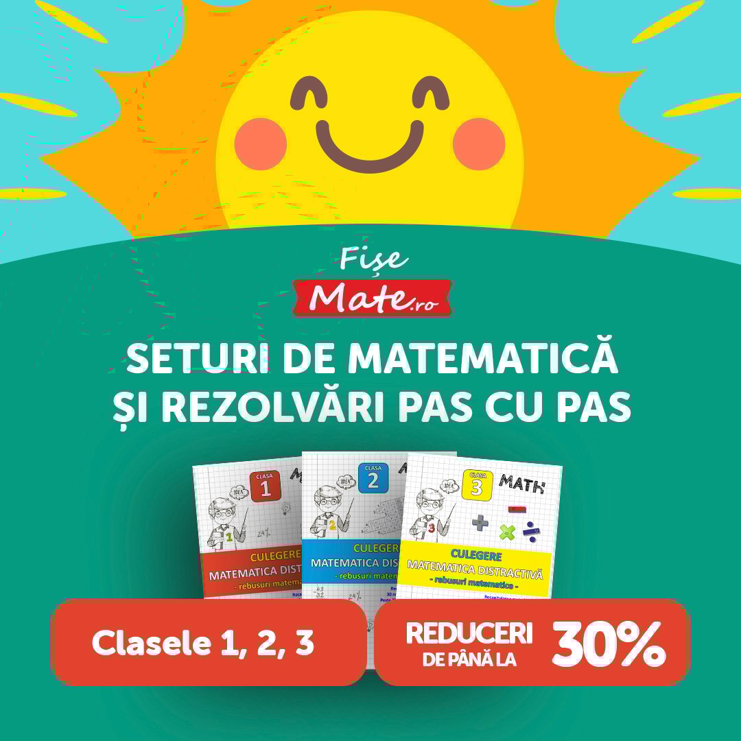 Cele mai bune exercitii de matematica pentru recapitulare in vacanta