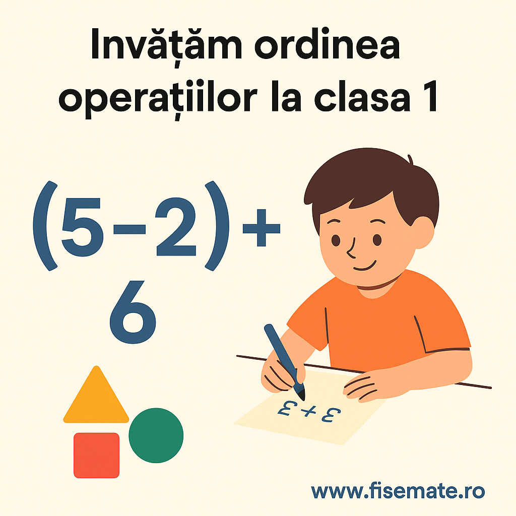 Invatam ordinea operatiilor la clasa 1 – explicatie video pentru parinti si copii
