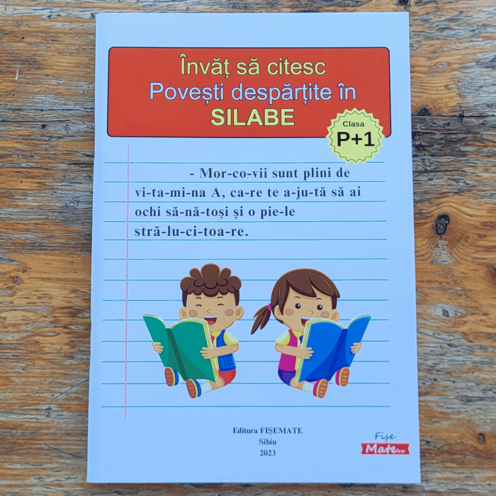 Caiet clasa 1 copii cu povesti despartite in silabe de citit [3]