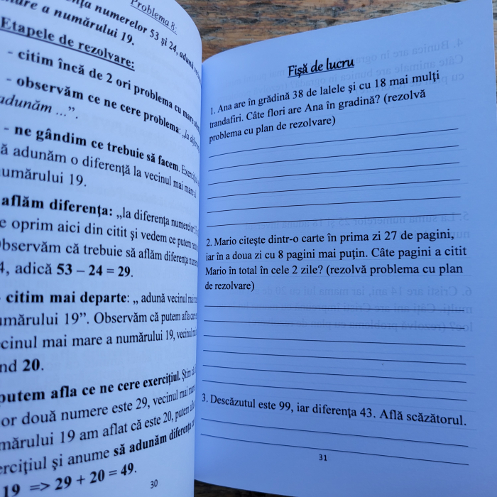 Caiet clasa 1 pentru copii Adunarea si Scaderea cu trecere peste ordin [7]