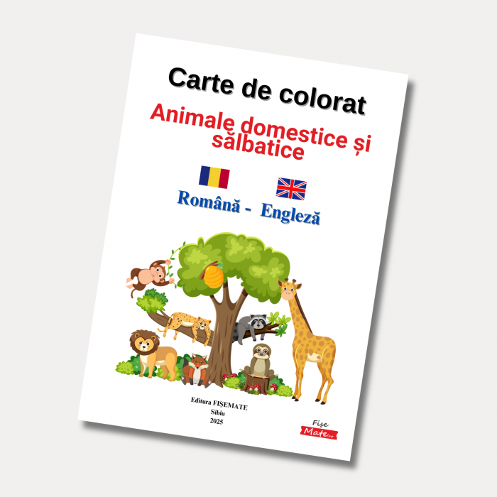 Editura Fisemate Carte de colorat animale copii 3, 7…