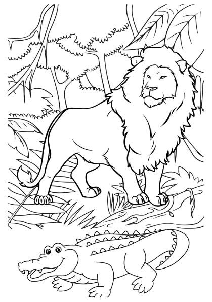 Carte copii 3-7 ani cu animale domestice si salbatice de colorat [10]