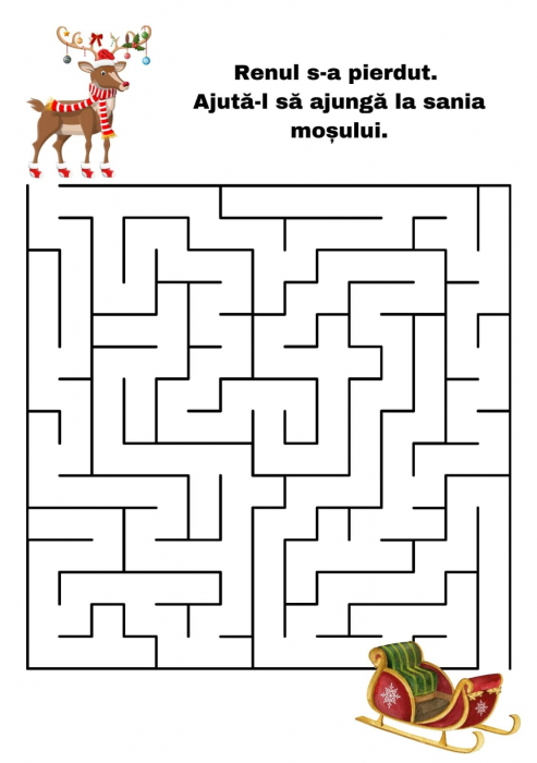 Carte copii 3-7 ani cu activitati si ilustratii de colorat Craciun [9]