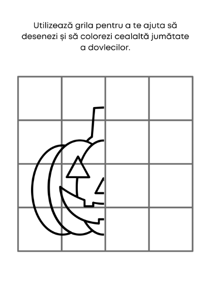 Carte de colorat si activitati distractive de Halloween | Copii 3-7 ani [11]