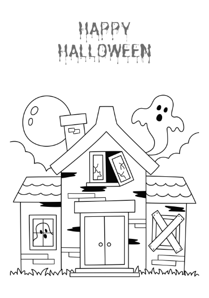 Carte de colorat si activitati distractive de Halloween | Copii 3-7 ani [7]