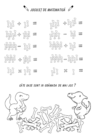 Carte copii 3-7 ani cu activitati si colorat Lumea Dinozaurilor [5]