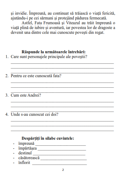Caiet recapitulare clasa 3 pentru copii romana cu exercitii si fise [4]