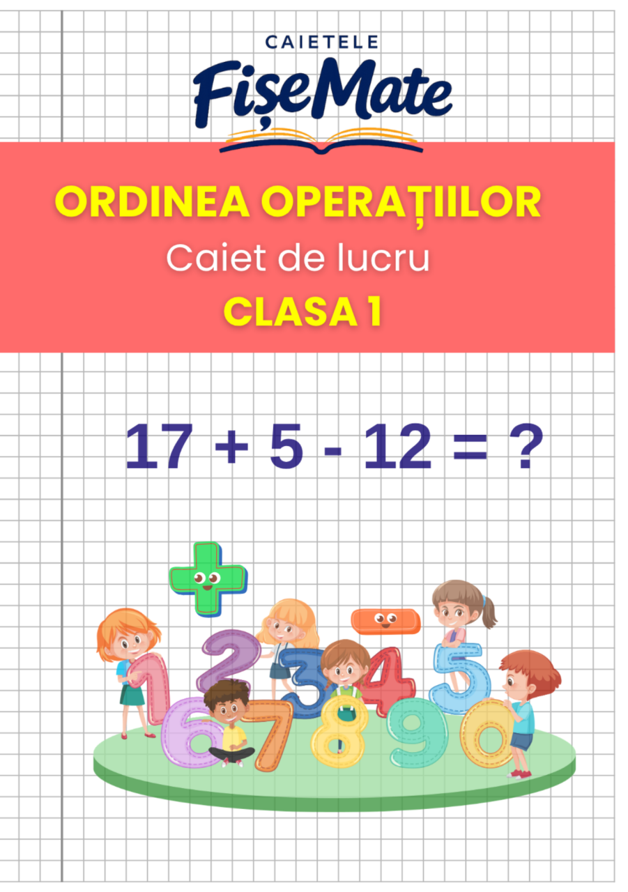 Pachet 4 caiete Operatii Matematice clasa 1 pentru copii - peste 240 pagini [13]