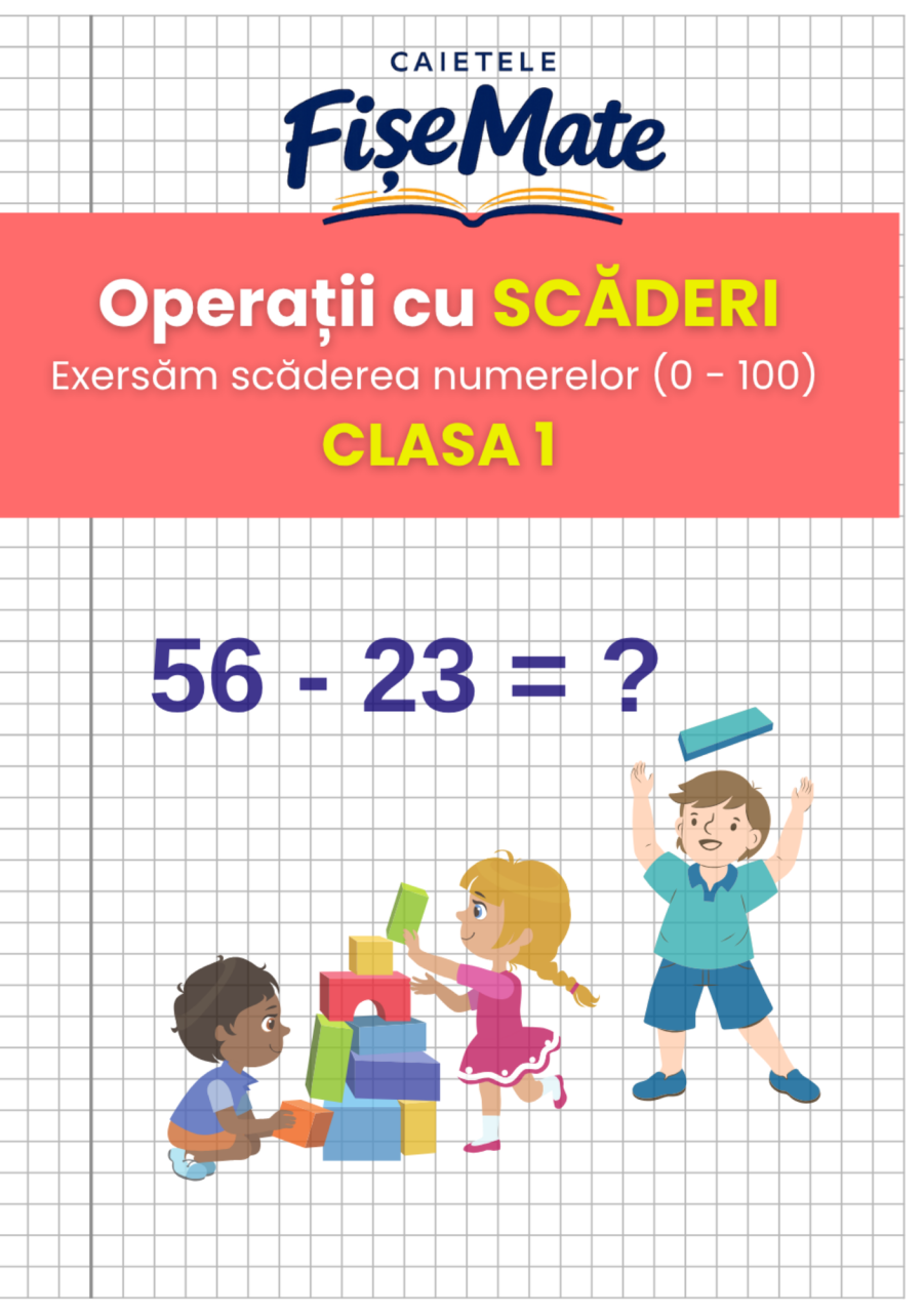 Pachet 4 caiete Operatii Matematice clasa 1 pentru copii - peste 240 pagini [15]