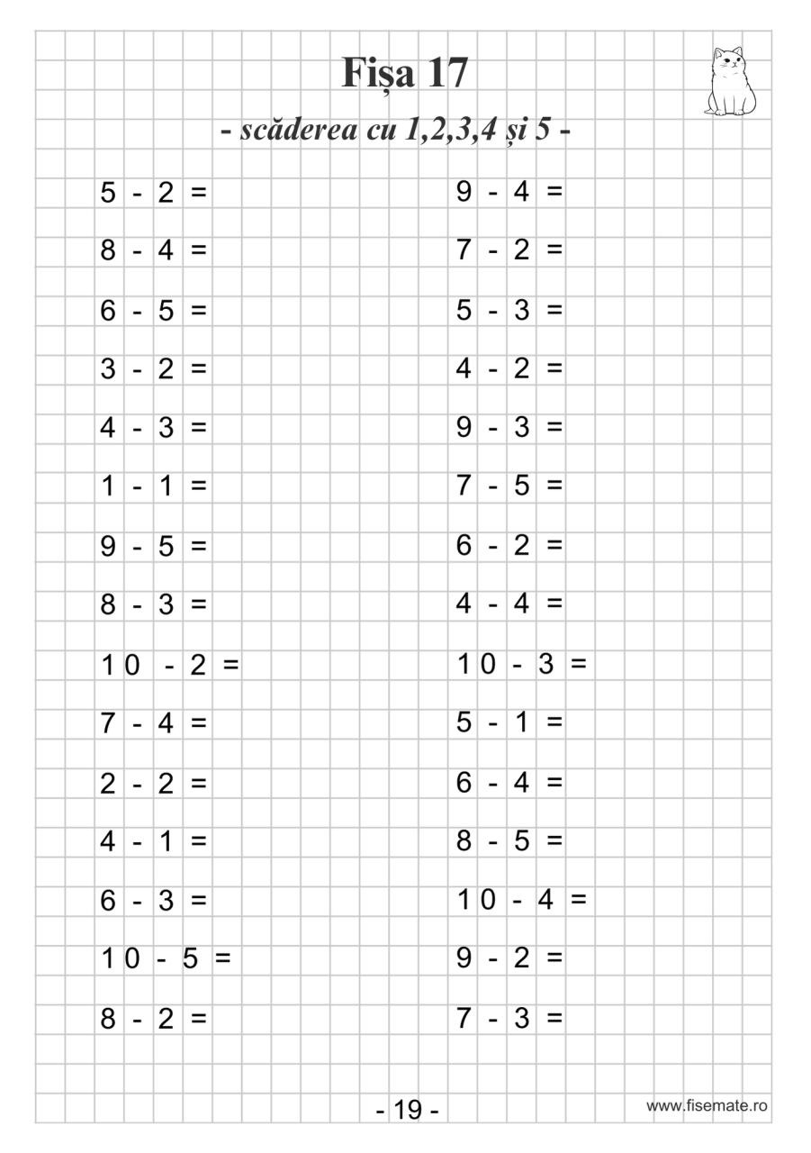 Set clasa pregatitoare: Adunari, Scaderi, Probleme, Numere, Litere [4]