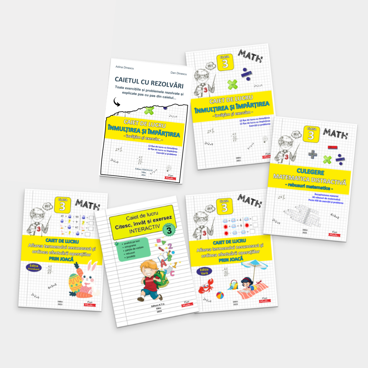 SET COMPLET – Matematica Clasa 3 | 12 caiete tiparite [2]