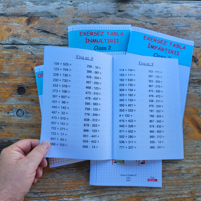 SET COMPLET – Recapitulare Matematica Clasa 2 | 15 caiete tiparite [8]