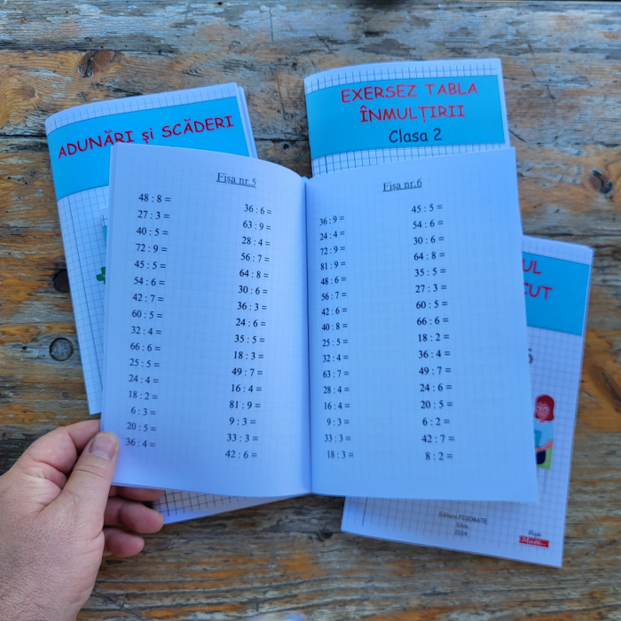 SET COMPLET – Recapitulare Matematica Clasa 2 | 15 caiete tiparite [6]
