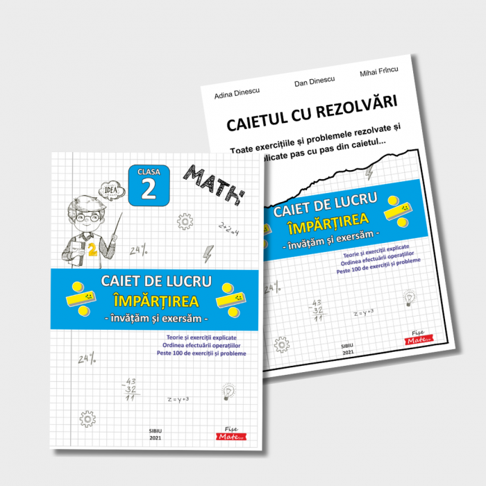 SET COMPLET – Recapitulare Matematica Clasa 2 | 15 caiete tiparite [12]