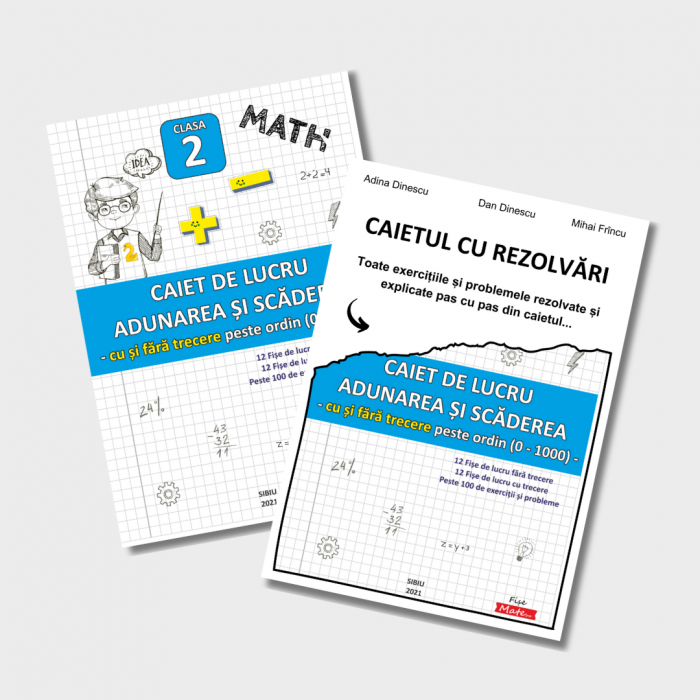 SET COMPLET – Recapitulare Matematica Clasa 2 | 15 caiete tiparite [10]