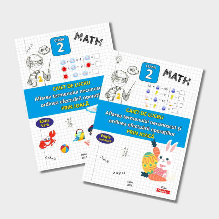 SET COMPLET – Recapitulare Matematica Clasa 2 | 15 caiete tiparite [14]
