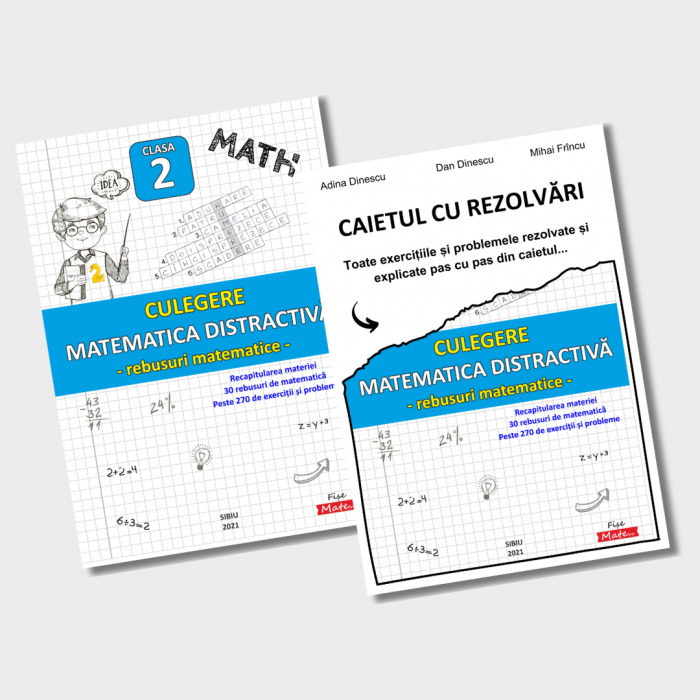 SET COMPLET – Recapitulare Matematica Clasa 2 | 15 caiete tiparite [13]